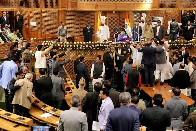 Pandemonium in J&K assembly over Kathua killings, Gulmarg fashion show