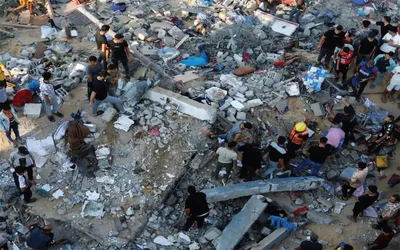 Israeli strike on school-turned-shelter in Gaza kills 25