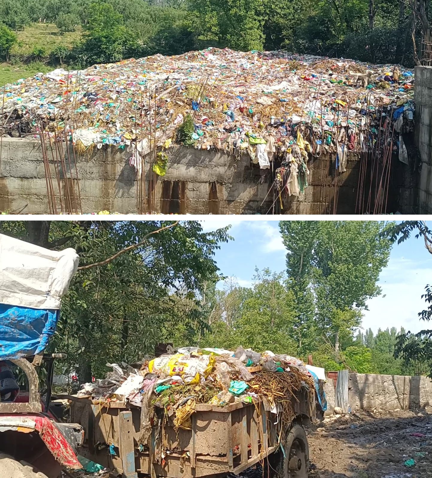 Dumping site has made ‘our life hell’, say residents of Yaripora area of Kulgam
