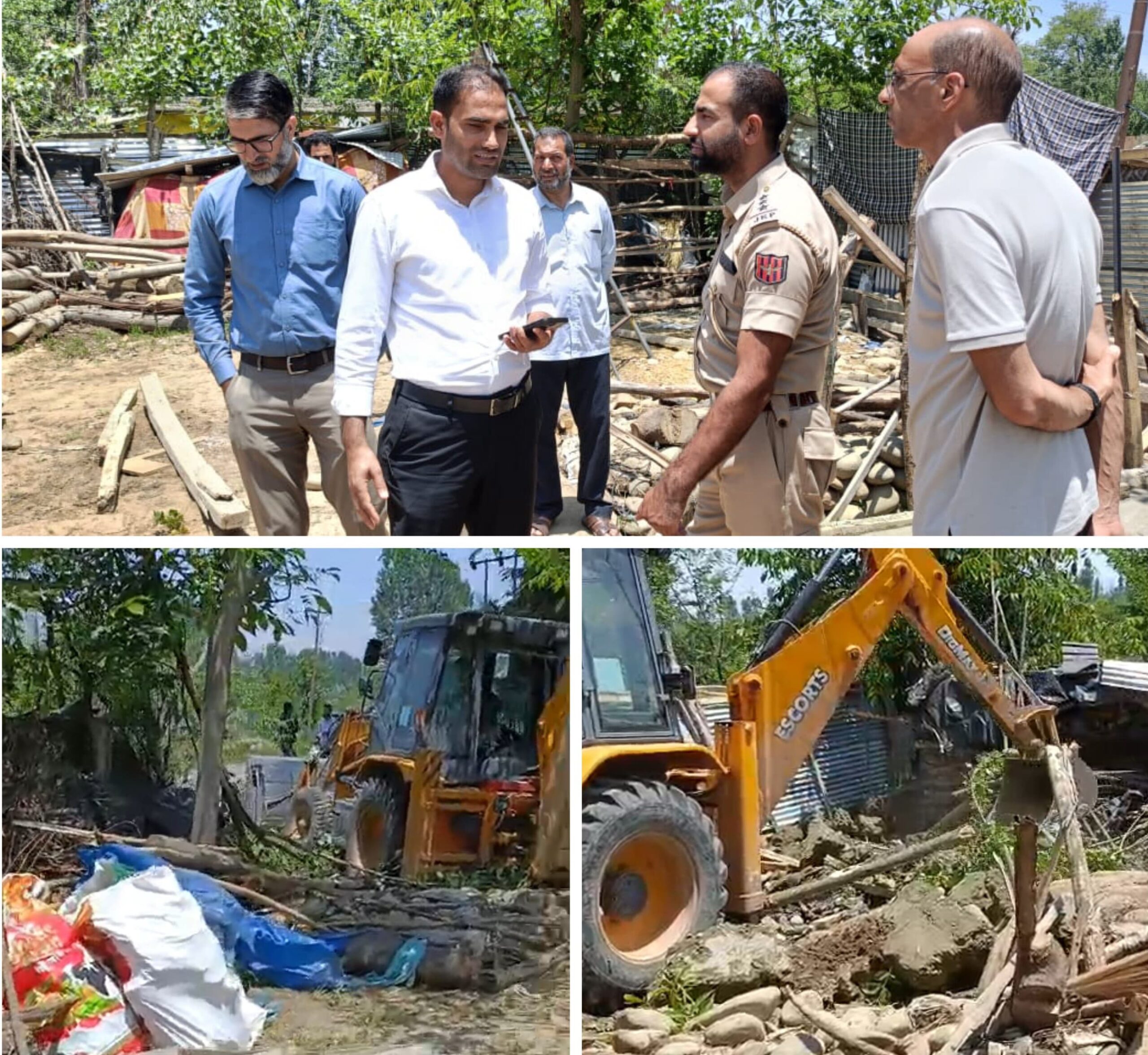 Tehsildar carries out Bulldozer drive against ‘State land’ encroachers