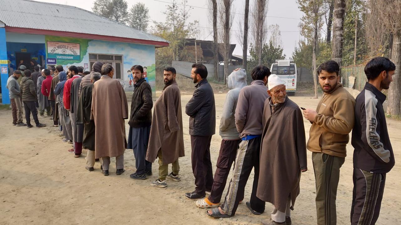 Polling concluded successfullyBudgam recorded a turnout of 50.01% and Nagrota 74.82%