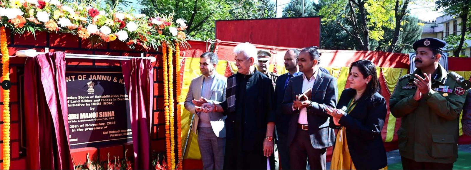 New homes will foster stability in the lives of flood-affected families and contribute to overall development of society: LG Sinha