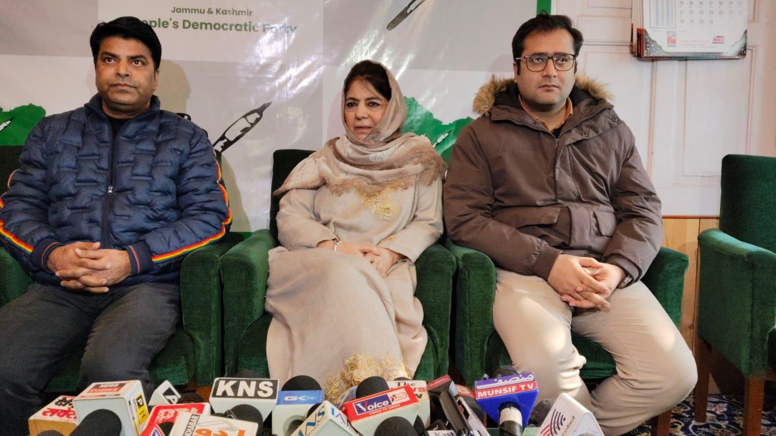 Dividing J&K on religious lines validates two nation theory: Mehbooba Mufti